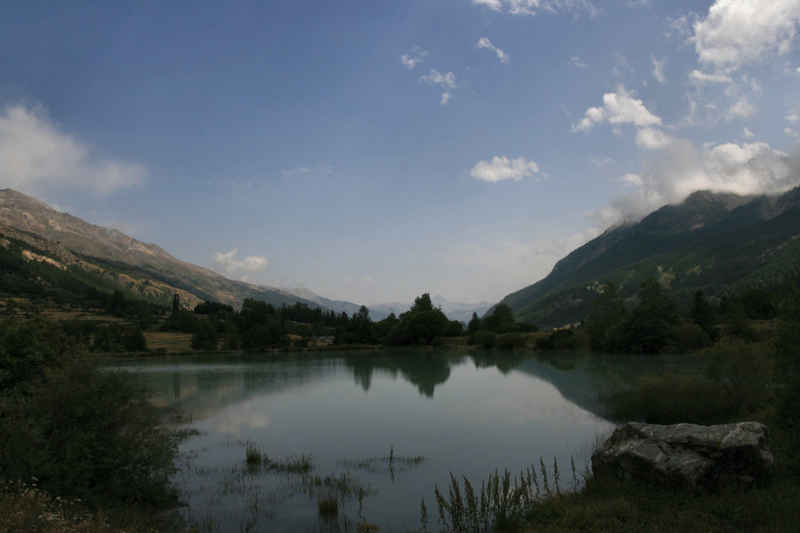 On n'aura pas eu la chance de voir beaucoup de lacs, mais n'est-il pas beau celui-là ?! serre_che/monetier/photos/monetier_02.jpg